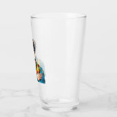 Trinkglas mit Manga-Sicherheitsfachmann Glas (Links)