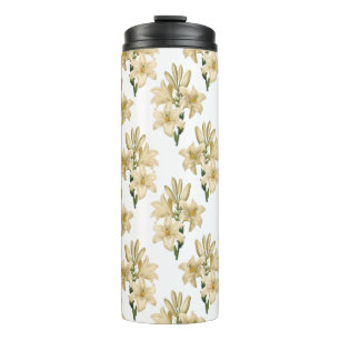 Trinkglas mit Vintage-Blumenmuster Thermosbecher
