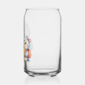 Trinkglas-Set mit blauen Vogelgeschwistern Dosenglas (Links)