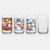 Trinkglas-Set-Weihnachts-Schneemann Dosenglas (Hinten)