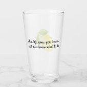 Trinkglas - Zitrone Glas (Rückseite)