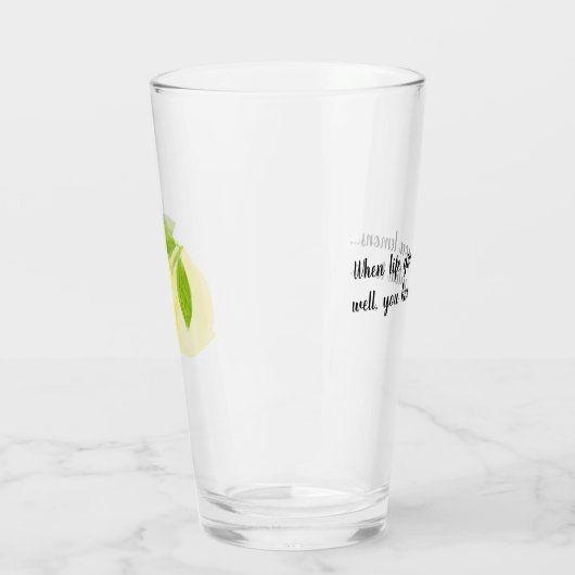 Trinkglas - Zitrone Glas (Links)