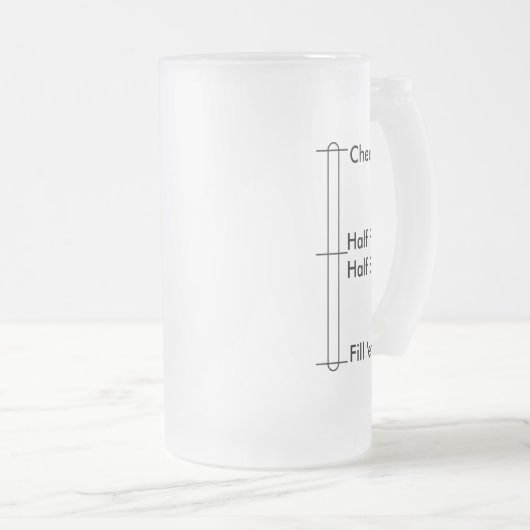 Trinkgläser. Klare Glasbier-Tassen Mattglas Bierglas (VorderseiteRechts)