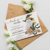 Trinkhexen Halloween-Brautparty Einladung