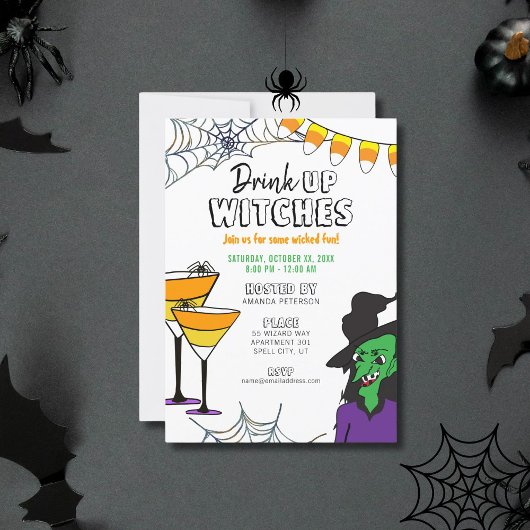 Trinkhexen Halloween Einladung