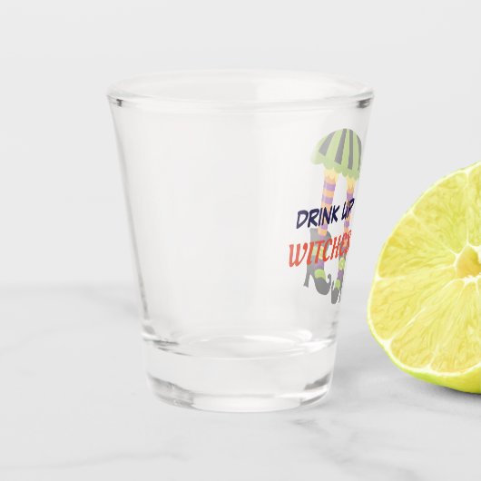Trinkhexen Halloween Schnapsglas (Links)