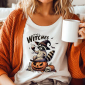 Trinkhexen Vintages Raccoon Halloween T-Shirt
