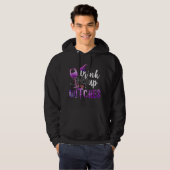 Trinkhexen zu Halloween-Drink Hoodie (Vorne ganz)
