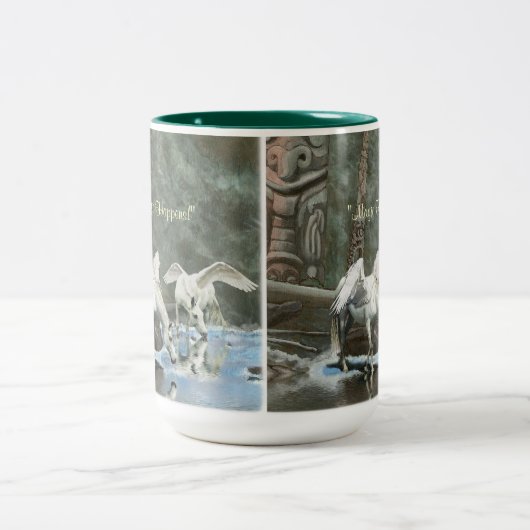 TRINKING PEGASI & TOTEMS Fantasy Art Tasse (Mittel)
