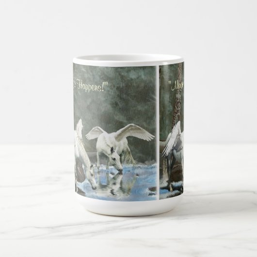 TRINKING PEGASI & TOTEMS Fantasy Art Tasse (Mittel)