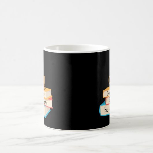 Trinkkaffee Lesen Bücher glücklich sein Kaffeetasse (Mittel)