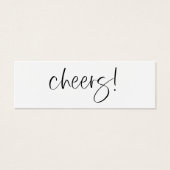 Trinkkarte für die Hochzeitsempfehlung (Vorderseite)