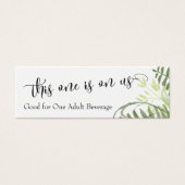 Trinkkarten | Abstrakte Grünpflanzen, Foliage Bouq (Vorderseite)