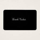 Trinkkarten für die Hochzeitsempfangskarte des Bar (Rückseite)