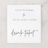 Trinkkarten für Hochzeitstundenausstellungen Bar-Z Treuekarte (Außenseite Aufgefaltet)