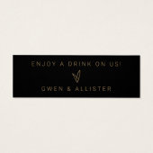 Trinkkarten Hochzeitsempfang Bar Token Card G400 (Rückseite)