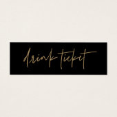 Trinkkarten Hochzeitsempfang Bar Token Card G400 (Vorderseite)