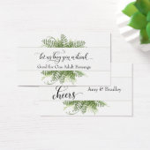 Trinkkarten | Loose Greenery Foliage Bouquet (Schreibtisch)