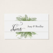 Trinkkarten | Loose Greenery Foliage Bouquet (Rückseite)