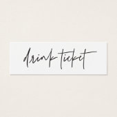 Trinkkarten-Token für Hochzeitsempfang-Bar (Vorderseite)