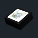 Trinkkistenhalde Erinnerungskiste<br><div class="desc">Trinket Box ist in schwarzem Holz mit einer Taube Aquarellkunst gedruckt. Passen Sie dieses Objekt an oder kaufen Sie,  wie es ist. Lizenziertes Bild</div>