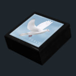Trinkkistenhalde Erinnerungskiste<br><div class="desc">Trinket Box im schwarzen Holz mit Taubendruck. Große Größe angezeigt. Passen Sie dieses Objekt an oder kaufen Sie,  wie es ist. Börsenbild freepik.com</div>
