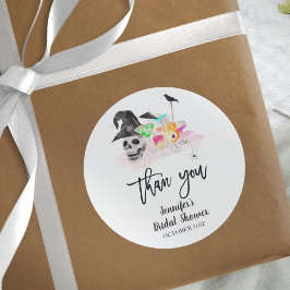 Trinkknöchel Halloween-Brautparty Runder Aufkleber