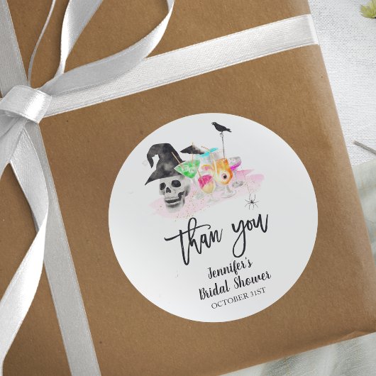 Trinkknöchel Halloween-Brautparty Runder Aufkleber