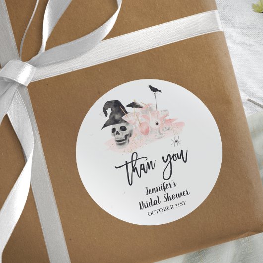 Trinkknöchel Halloween-Brautparty Runder Aufkleber