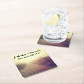 Trinkküste Sonnenaufgangsweg Walkway Side W Rechteckiger Pappuntersetzer (Vor Ort)