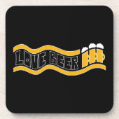 Trinkmatte für Bierliebhaber Getränkeuntersetzer (Vorderseite)