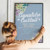 Trinkmenü für Hochzeiten Sukkulent Poster