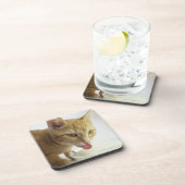 Trinkmilch der Katze Untersetzer (Rechte Seite)