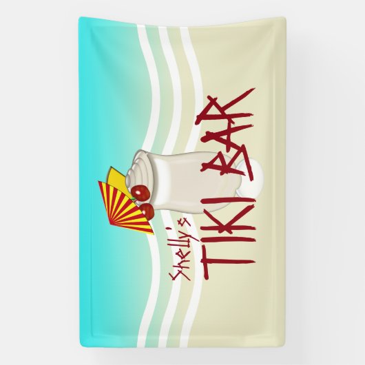 Trinkname Tiki Bar Banner (Vertikal)