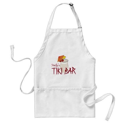 Trinkname Tiki Bar Schürze (Vorne)