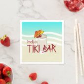 Trinkname Tiki Bar Serviette (Beispiel)