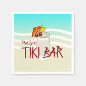 Trinkname Tiki Bar Serviette (Vorderseite)