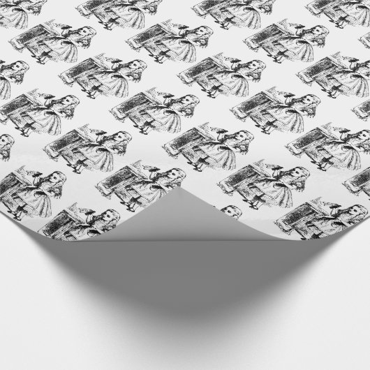 Trinkpapier für Alice im Wunderland Geschenkpapier (Ecke)