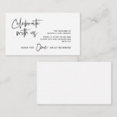 Trinkschein, Erwachsenengetränk, Feiern Sie mit un Begleitkarte (Vorne/Hinten)