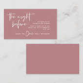 Trinkschein, Erwachsenengetränk, Hochzeitsfeier, B Begleitkarte (Vorne/Hinten)