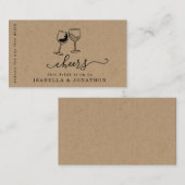 Trinkschein, Gratis-Alkoholgutschein Business Card Visitenkarte (Vorne/Hinten)