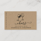 Trinkschein, Gratis-Alkoholgutschein Business Card Visitenkarte (Vorderseite)