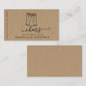 Trinkschein, Gratis-Alkoholgutschein Business Card Visitenkarte (Vorne/Hinten)