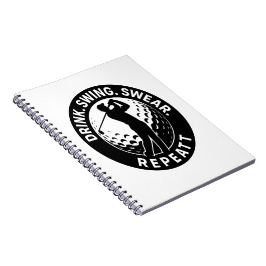 Trinkschwingen Swear Wiederholung Golf Notizblock (Rechte Seite)