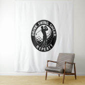 Trinkschwingen Swear Wiederholung Golf Wandteppich (Beispiel)