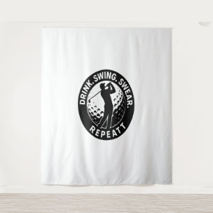 Trinkschwingen Swear Wiederholung Golf Wandteppich