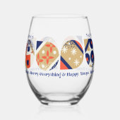 Trinkset Merry Everything & Happy Always Weinglas Ohne Stiel (Links)