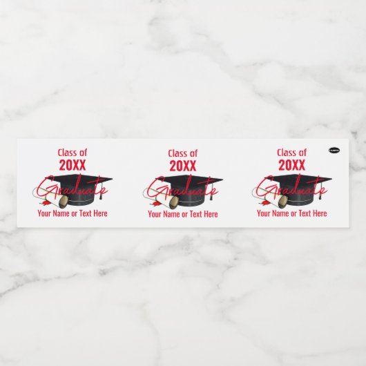 Trinksiegel - Absolvent - HAMbyWG Wasserflaschenetikett (Einzelnes Label)