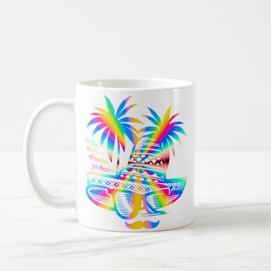 Trinkspruch arriba abajo al centro pa' dentro kaffeetasse (Links)