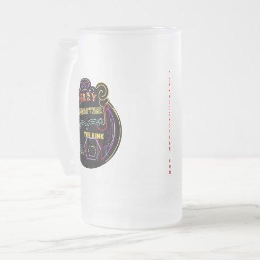 Trinkstein Mattglas Bierglas (Vorderseite Links)